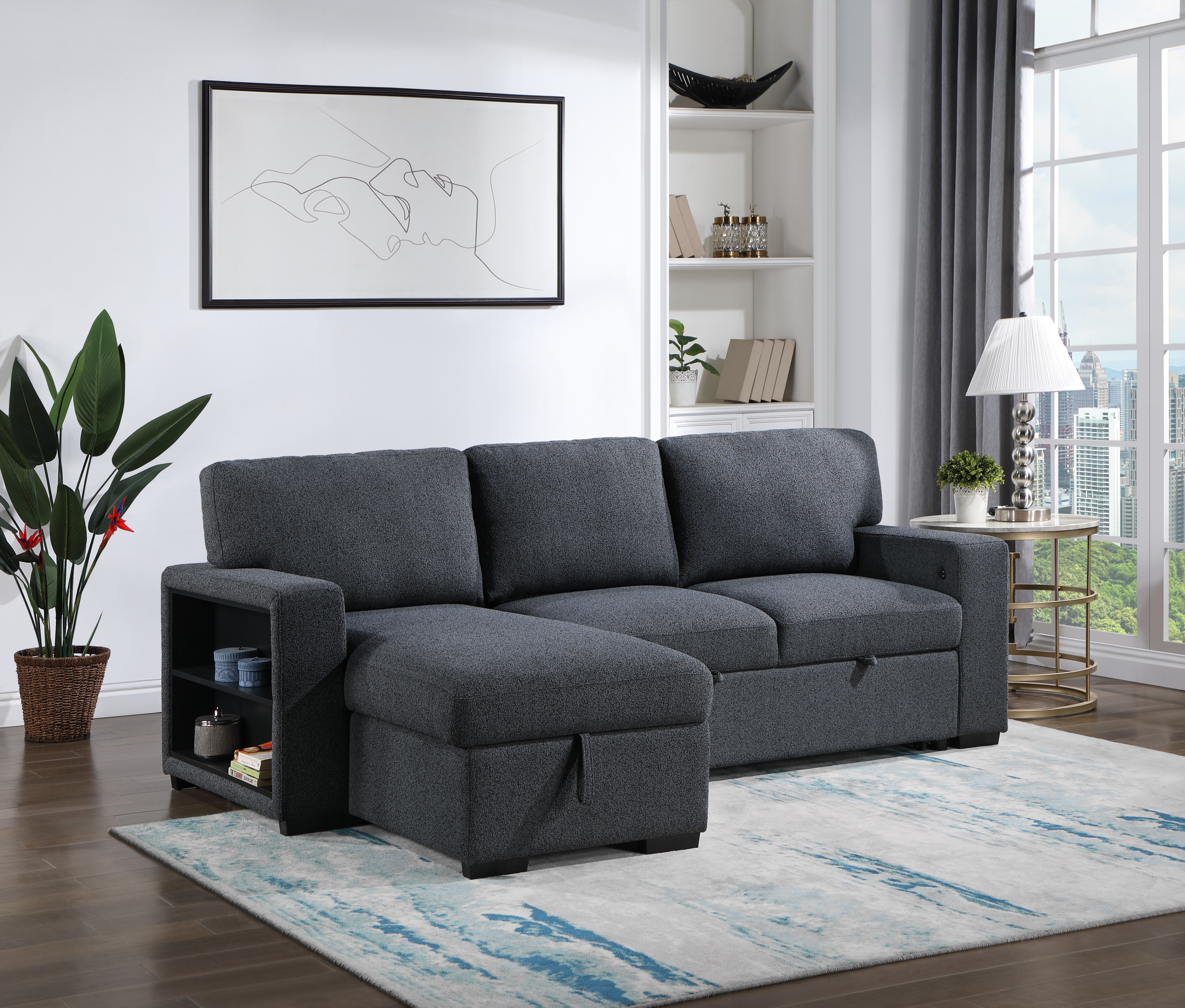 Living spaces online sofa bed sectional